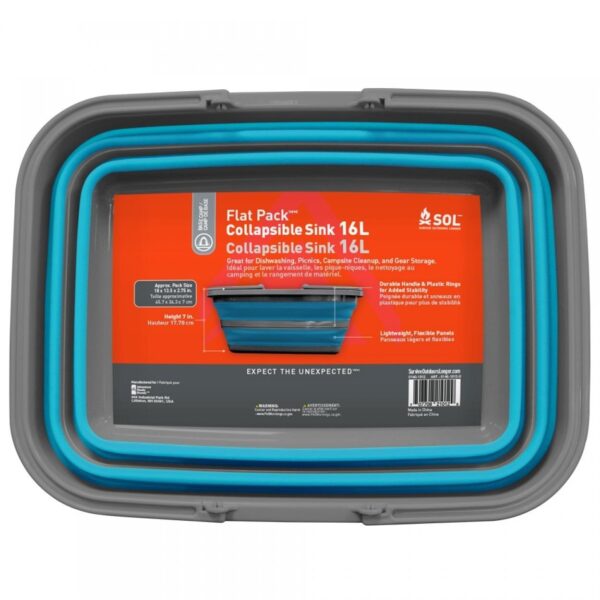 Survive Outdoors Longer Flat Pack Sink 16L - Precision Shot Firearms