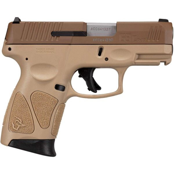 Taurus G3c Handgun 9mm Luger 3/10rd Magazine 3.2? Barrel Tan MA Compliant - Precision Shot Firearms