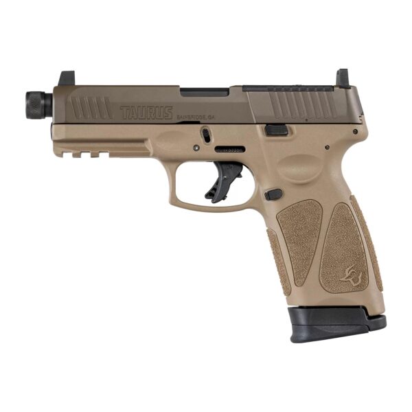 Taurus G3 TORO Tactical Handgun 9mm Luger 17rd Magazines(2) 4.5'' Barrel Tan frame/Brown Slide - Precision Shot Firearms