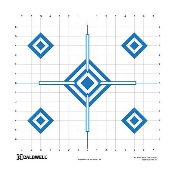 Caldwell Paper Target 16" Sight In Blue 10/ct - Precision Shot Firearms