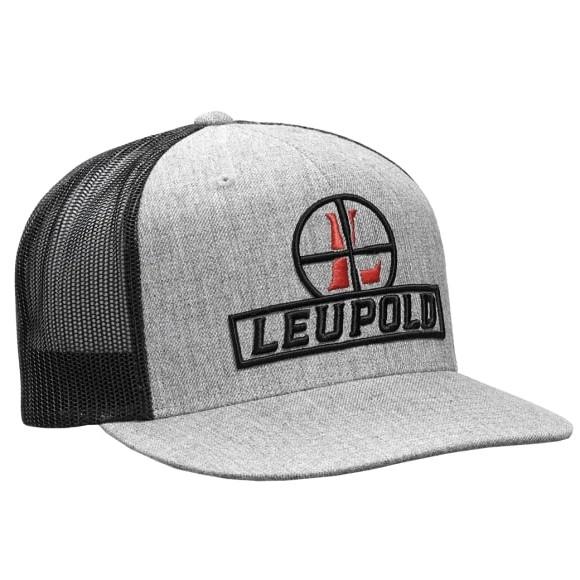 Leupold Reticle Flatbil Trucker Hat Heather/Black - Precision Shot Firearms