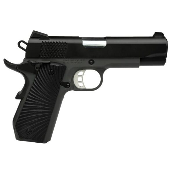 SDS Imports Tisas 1911 Stingray Carry Handgun 9mm Luger 9rd Magazine 4.25' Barrel Ed Brown Bobtail Cerakote Black/ Stingray Grey Frame - Precision Shot Firearms