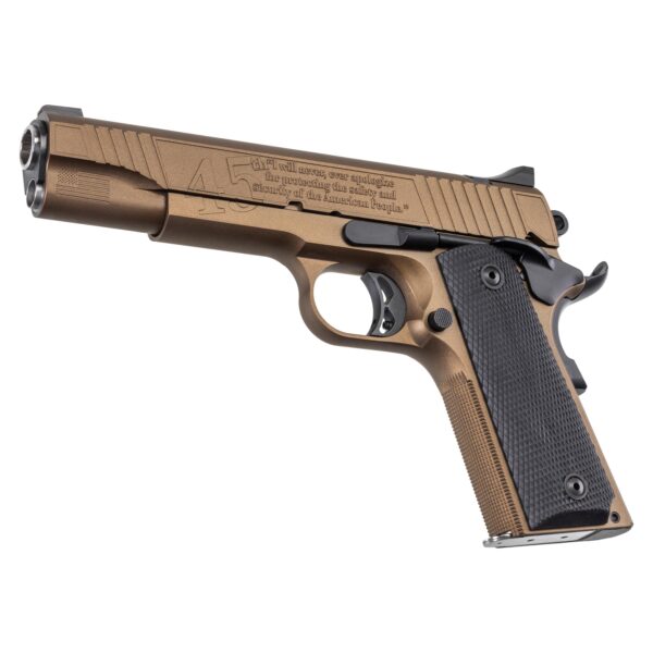 Auto Ordnance 1911 A1 45th President "Trump" Handgun .45 ACP 5" Barrel 7rd Magazine Bronze/Copper V2 - Precision Shot Firearms