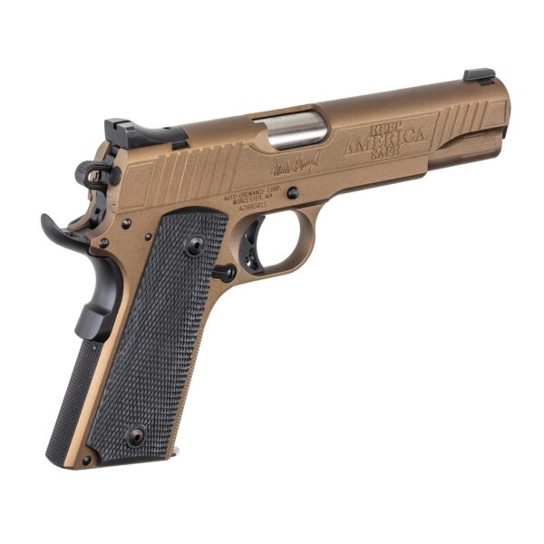 Auto Ordnance 1911 A1 45th President "Trump" Handgun .45 ACP 5" Barrel 7rd Magazine Bronze/Copper V2 - Precision Shot Firearms
