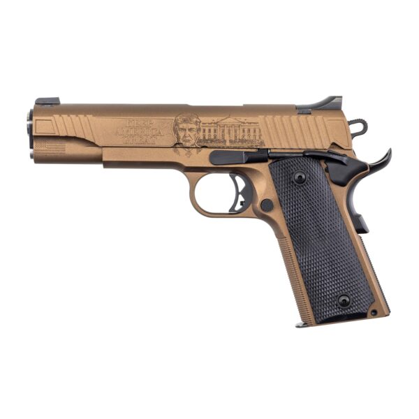 Auto Ordnance 1911 A1 45th President Trump "Keep America Great" Handgun .45 ACP 5" Barrel 7rd Magazine Bronze/Copper V4 - Precision Shot Firearms