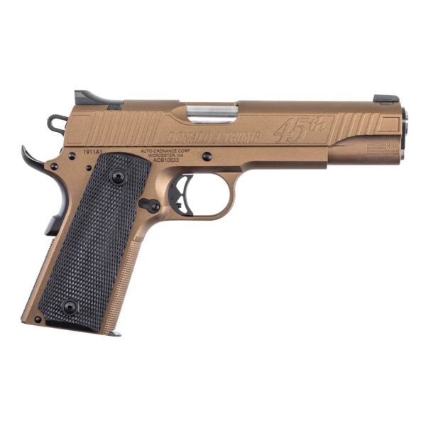Auto Ordnance 1911 A1 45th President Trump "Keep America Great" Handgun .45 ACP 5" Barrel 7rd Magazine Bronze/Copper V4 - Precision Shot Firearms
