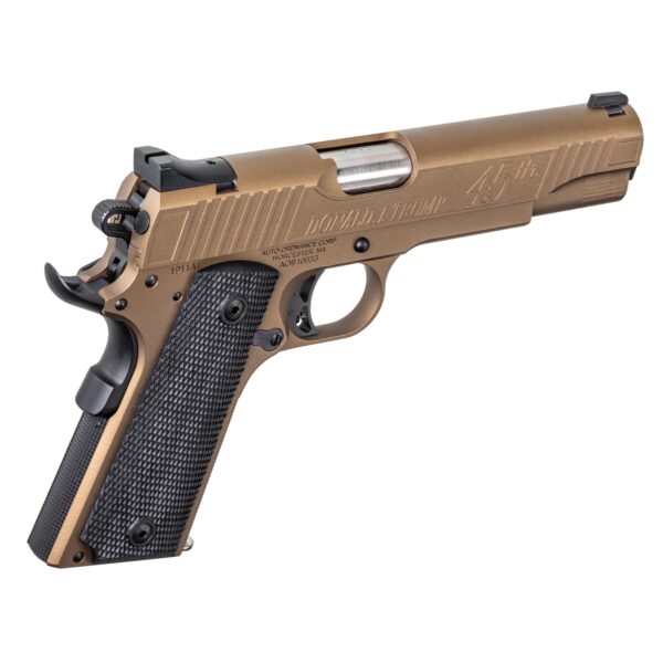 Auto Ordnance 1911 A1 45th President Trump "Keep America Great" Handgun .45 ACP 5" Barrel 7rd Magazine Bronze/Copper V4 - Precision Shot Firearms