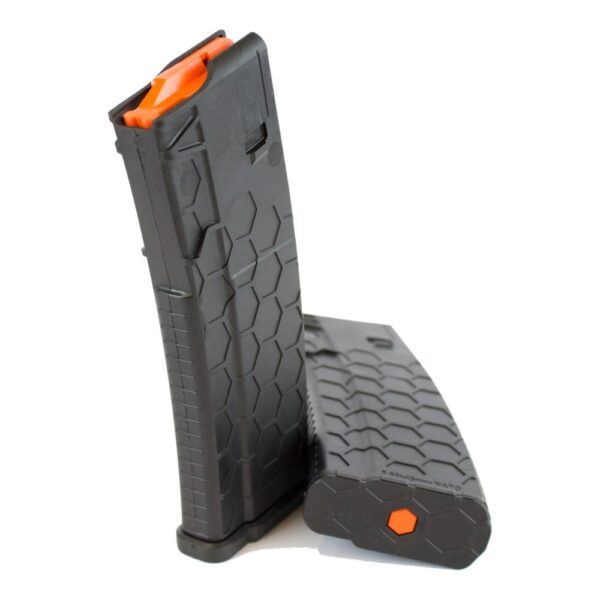 Sentry Hexmag Series 2 AR-15/M4/M16 Rifle Magazine Black with Orange Follower .223/5.56x45mm 10/rd - Precision Shot Firearms