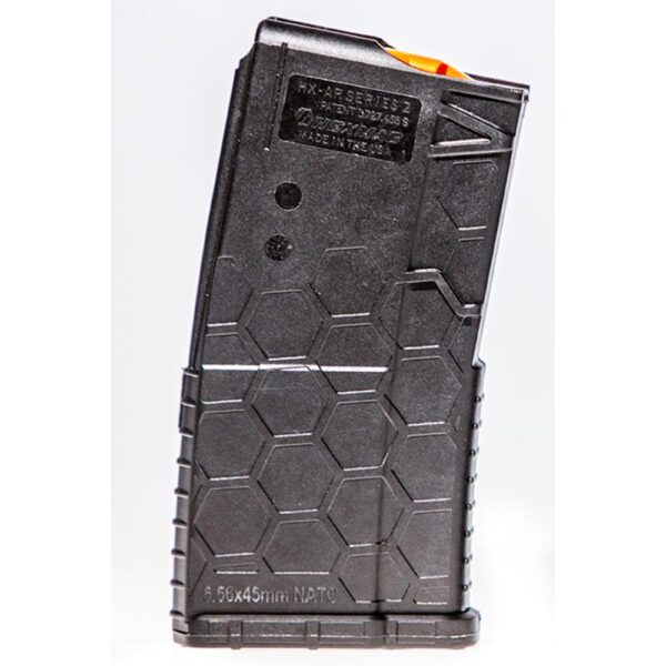 Sentry Hexmag AR-15/M4/M16 Shorty Rifle Magazine Black with Orange .223/5.56x45mm 20/rd - Precision Shot Firearms