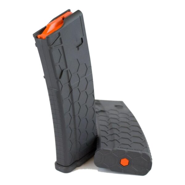 Sentry Hexmag Series 2 AR-15/M4/M16 Rifle Magazine Grey with Orange Follower .223/5.56x45mm 30/rd - Precision Shot Firearms