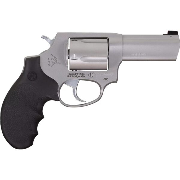Taurus Defender 605 357 Mag/38 Spl+P Matte Stainless Steel 3 in Hogue Rubber Grip Handgun 5rd Magazine - Precision Shot Firearms