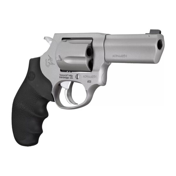 Taurus Defender 605 357 Mag/38 Spl+P Matte Stainless Steel 3 in Hogue Rubber Grip Handgun 5rd Magazine - Precision Shot Firearms