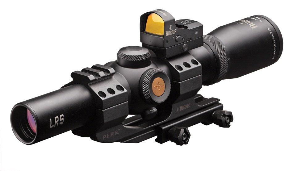 BLEMISHED Burris MTAC Rifle Scope w/FastFire & Mount - 1-4x24mm Ballistic CQ 5.56 Matte - Precision Shot Firearms