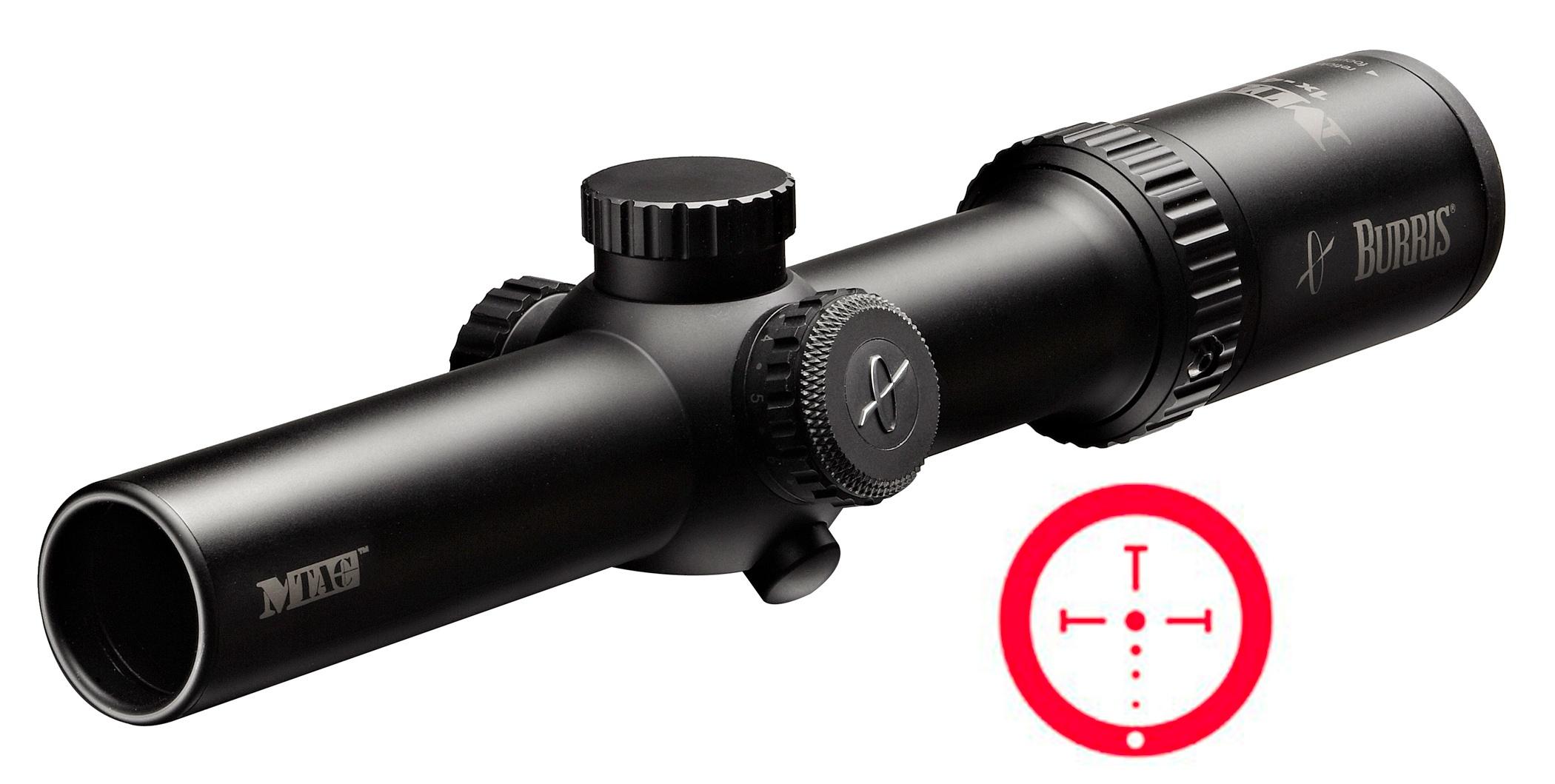 REFURBISHED Burris MTAC Rifle Scope - 1-4x24mm Ballistic CQ Matte - Precision Shot Firearms