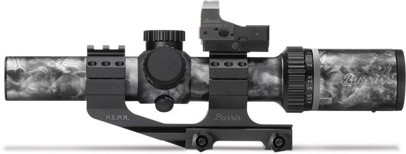 REFURBISHED Burris SkullTac Rifle Scope Combo w/FastFire III AR-P.E.P.R. Mount - 1-4x24mm Ballistic CQ 5.56 Camo - Precision Shot Firearms