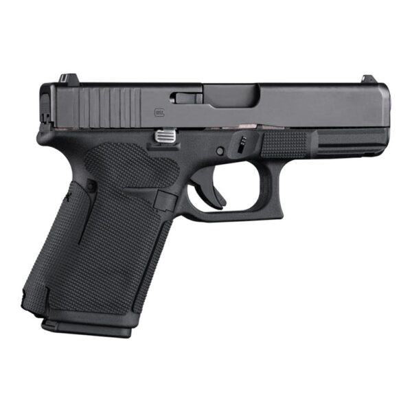 Hogue Wrapter Adhesive Grip Glock 19/19 MOS/44 (Gen 5) No Backstrap Rubber Block Texture Black - Precision Shot Firearms
