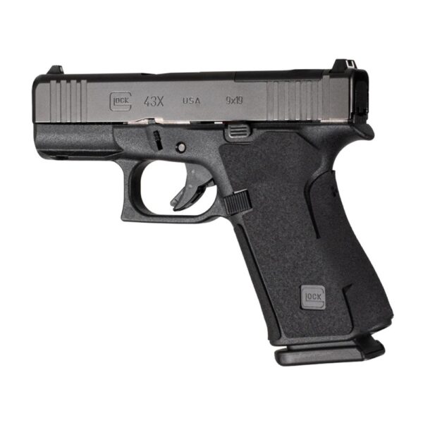 Hogue Wrapter Adhesive Grip Glock 43x/48 Rubber Grain Texture Black - Precision Shot Firearms