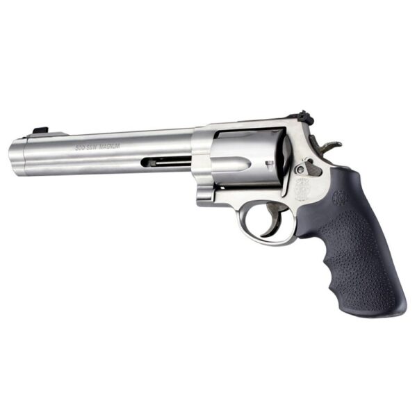 Hogue OverMolded Rubber Tamer Conversion Monogrip S&W K/L/N/X/Z-Frame Revolvers Round Butt Black - Precision Shot Firearms