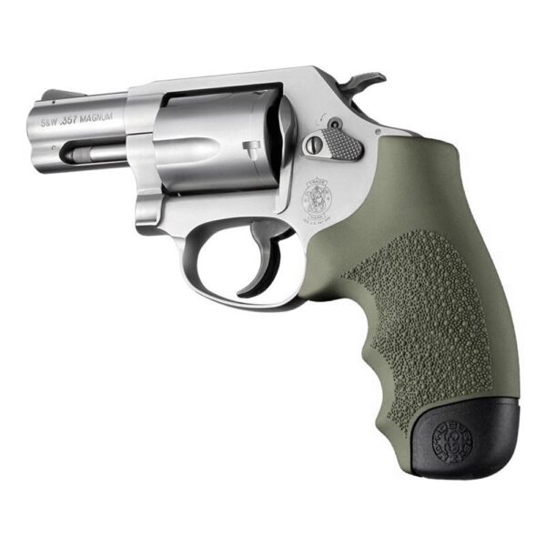 Hogue Overmolded Rubber Full Size Monogrip S&W Round Butt J-Frame Revolvers OD Green - Precision Shot Firearms