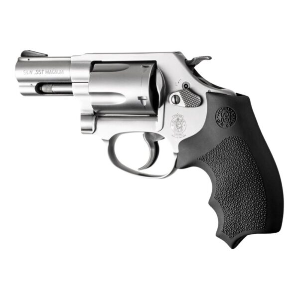 Hogue Overmolded Rubber Bantam Grip Closed Backstrap S&W Round Butt J-Frame Revolvers Black - Precision Shot Firearms