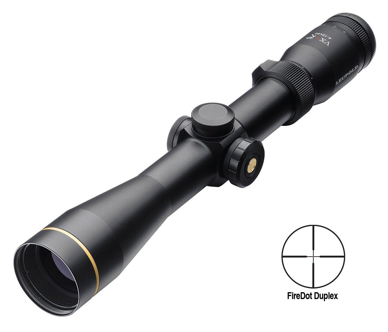 BLEMISHED Leupold VX-R Rifle Scope - 4-12x40mm CDS Illum. FireDot Duplex 21.5-10' 4.9-3.7" Matte - Precision Shot Firearms