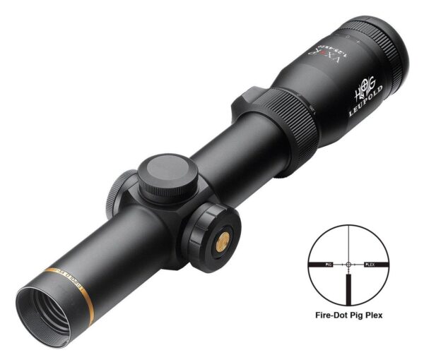 BLEMISHED Leupold VX-R Hog Rifle Scope - 1.25-4x20mm FireDot Pig Plex Matte - Precision Shot Firearms