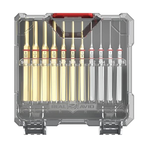Real Avid Accu-Punch 11-Piece Standard Brass & Steel Pin Punch Set - Precision Shot Firearms