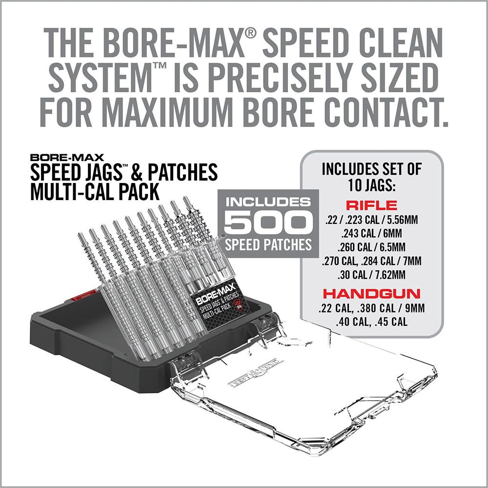 Real Avid Bore-Max Speed Jags & Patches Multi-Cal Pack - Precision Shot Firearms