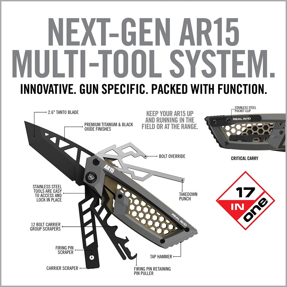 Real Avid Gun Tool Edge AR-15 Multi-Tool - Precision Shot Firearms
