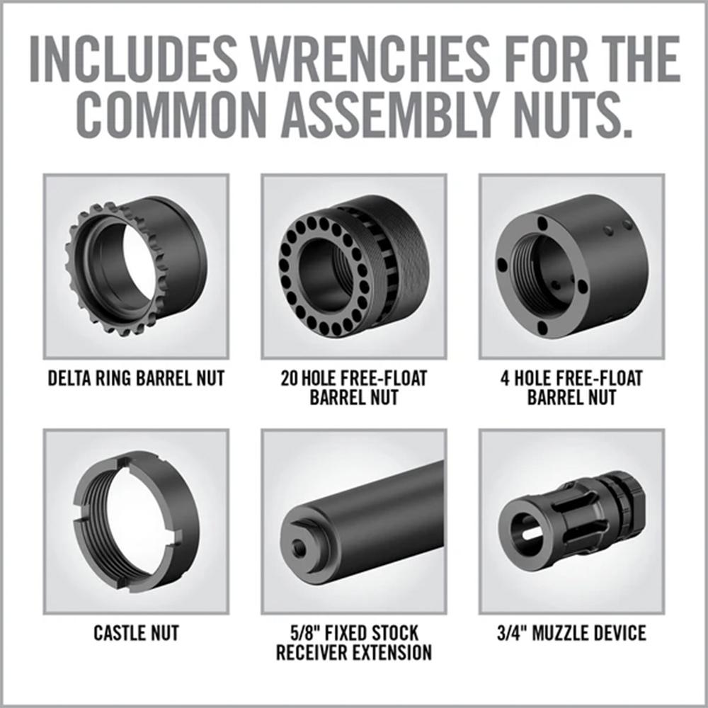 Real Avid Master-Fit 5-Piece A2 Crowfoot Wrench Set - Precision Shot Firearms