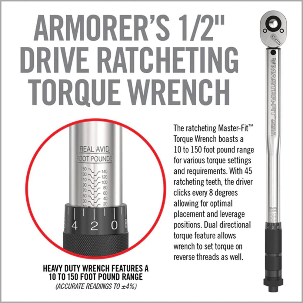 Real Avid Master-Fit 5-Piece A2 Crowfoot Wrench Set - Precision Shot Firearms