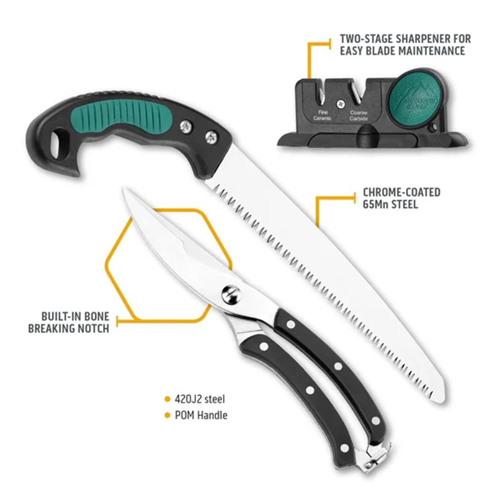 Outdoor Edge Game-Pro 10-Piece Game Processing Knife Set - Precision Shot Firearms