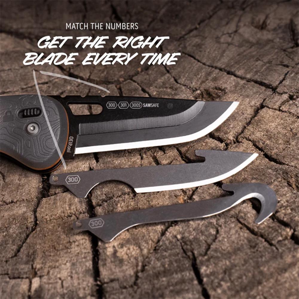 Outdoor Edge Razor HTX Replaceable Blade Folding Knife 3" Blades Grey - Precision Shot Firearms