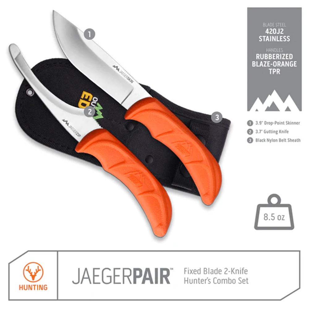Outdoor Edge JaegerPair Fixed Knives - Precision Shot Firearms