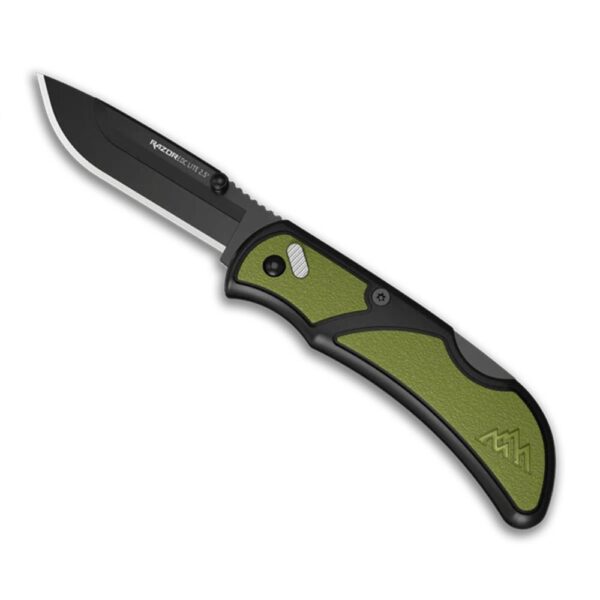 Outdoor Edge RazorEDC Lite Replaceable Blade Folding Knife 2-1/2" Drop Point Blade Green - Precision Shot Firearms