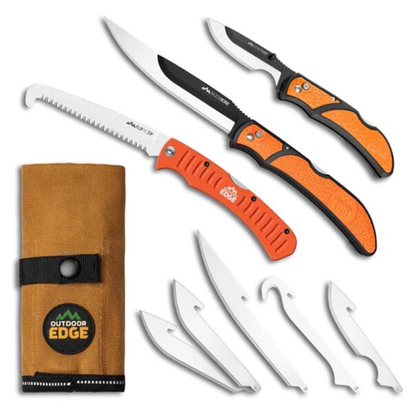 Outdoor Edge RazorGuide Pak Lightweight Replaceable Blade Hunting Knife Kit - Precision Shot Firearms