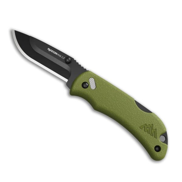 Outdoor Edge RazorMini Folding Knife 2-1/5" Drop Point Blade Green - Precision Shot Firearms