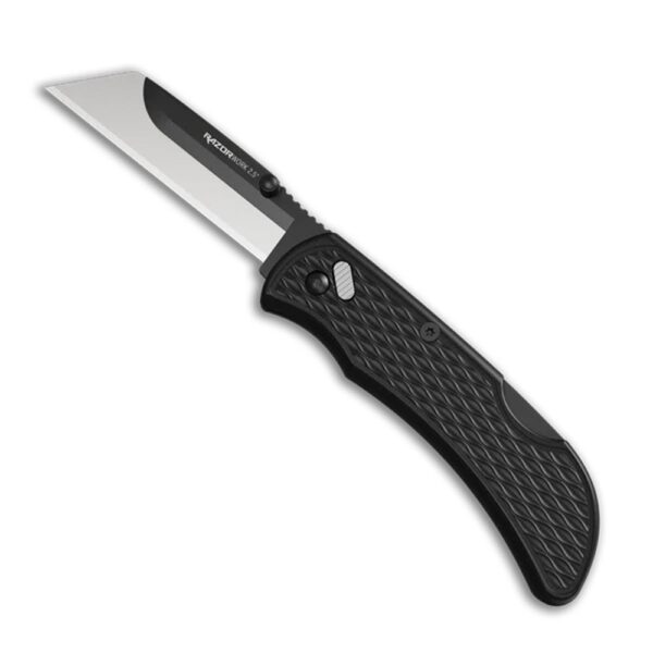 Outdoor Edge Razor-Work Knife 2-1/2" Blade Black with 2 Utility Blades - Precision Shot Firearms