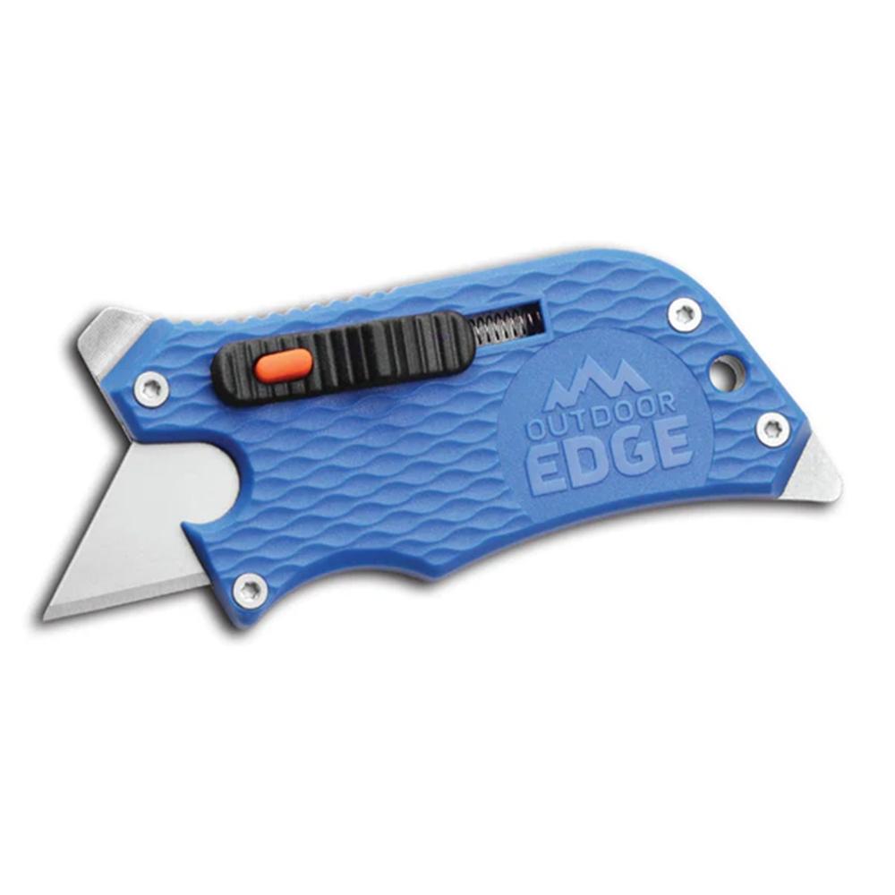 Outdoor Edge Slidewinder 4-in-1 Retracting Utility Knife Blue - Precision Shot Firearms