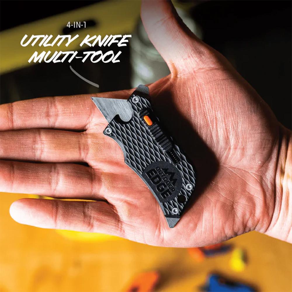 Outdoor Edge Slidewinder 4-in-1 Retracting Utility Knife Blue - Precision Shot Firearms