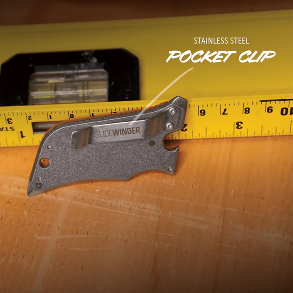 Outdoor Edge Slidewinder 4-in-1 Retracting Utility Knife Blue - Precision Shot Firearms