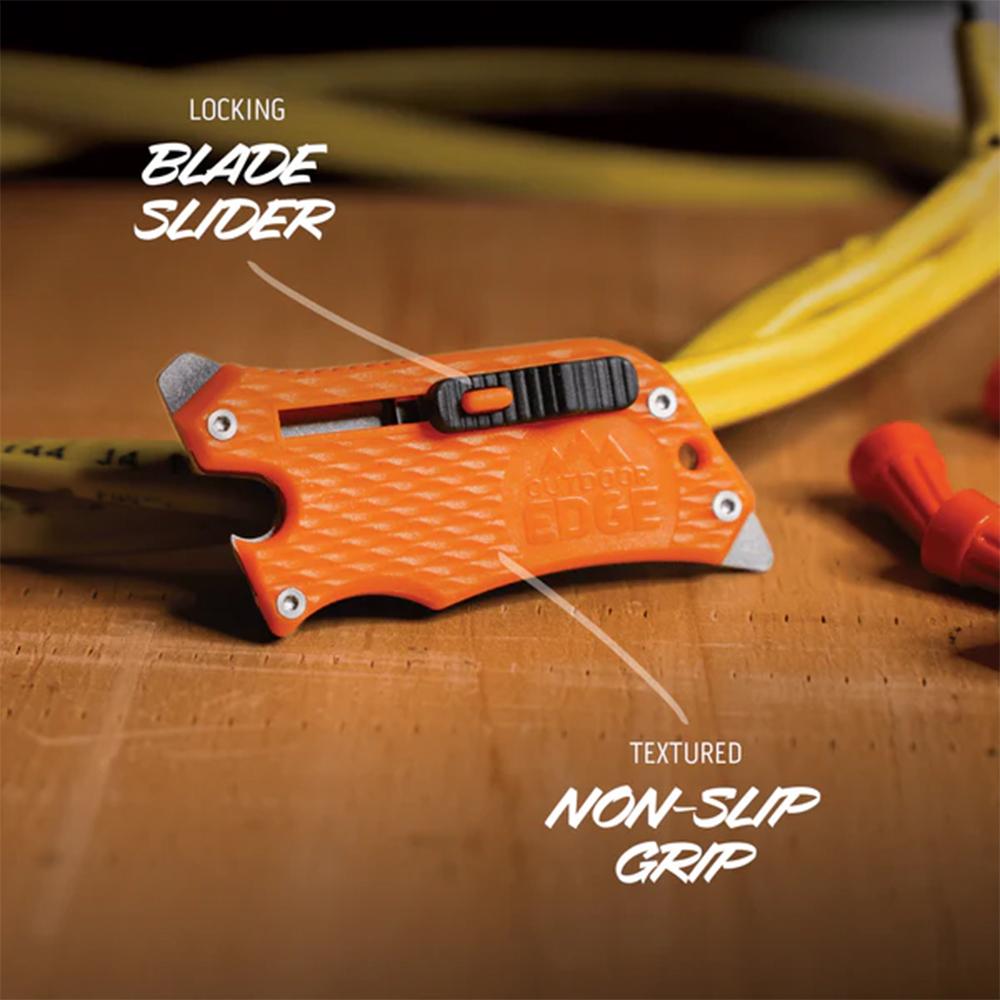 Outdoor Edge Slidewinder 4-in-1 Retracting Utility Knife Blue - Precision Shot Firearms