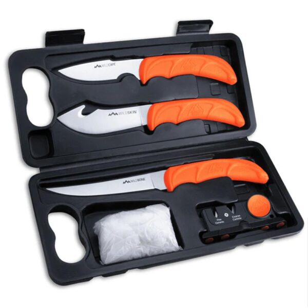 Outdoor Edge Wildlite 6-Piece Hunting Knife Kit with Blow Mold Case - Precision Shot Firearms