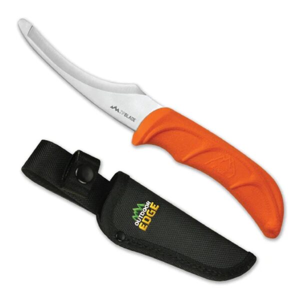 Outdoor Edge ZipBlade Fixed-Blade Field Dressing Knife 4" Blade Orange - Precision Shot Firearms