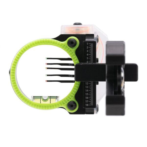 Black Gold Rush Archery Sight 5 .019 Pins 4" Dovetail Micro .019 RH Black - Precision Shot Firearms
