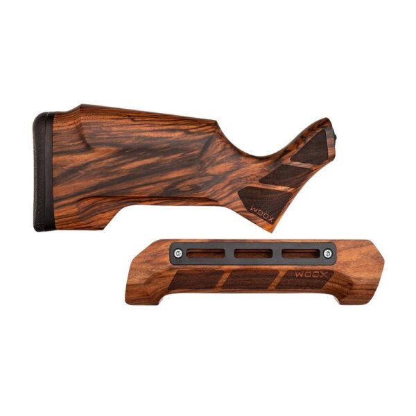 WOOX Gladiatore Stock and Forend Kit Mossberg 88/500/590 6-3/4" Action Tube High Grade Walnut - Precision Shot Firearms