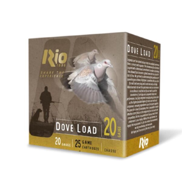 Rio Dove Load Shotshells 20 ga 2.75" 7/8oz #7.5 1250 fps 25/ct - Precision Shot Firearms
