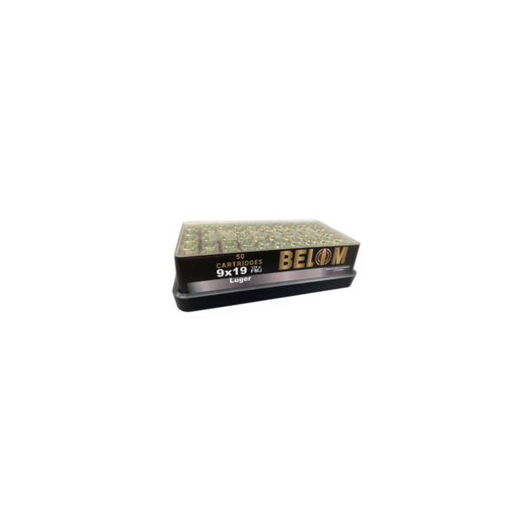 Belom Handgun Ammunition 9mm 124gr FMJ 1115 fps 50/ct - Precision Shot Firearms