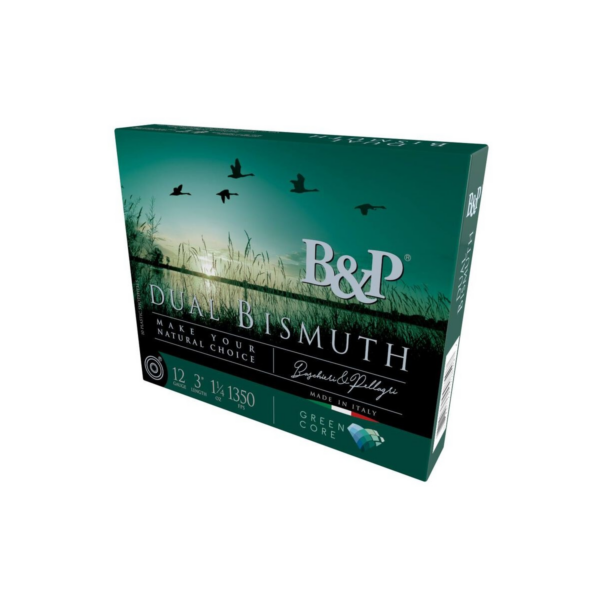 B&P Dual Bismuth Shotshells 12ga 3'' 1-1/4oz 1350 fps #3 & #4 10/ct - Precision Shot Firearms