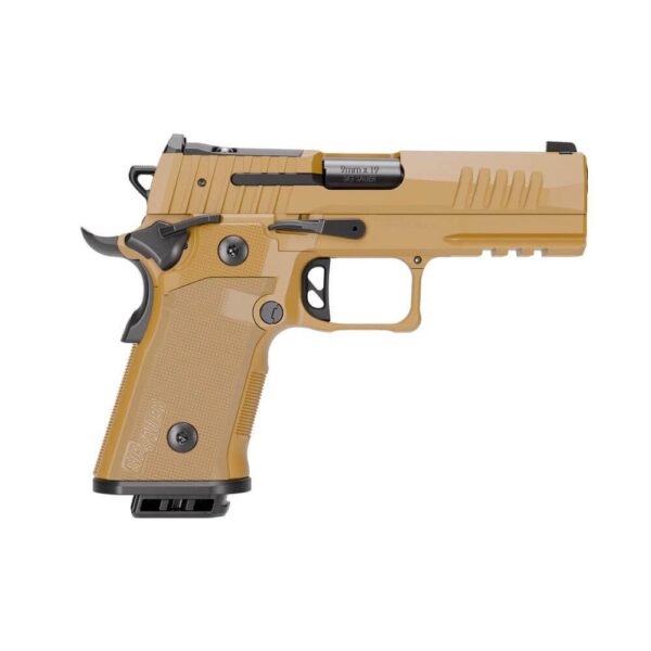 Sig Sauer P211-GT4 SAO Handgun 9mm Luger 21(2) &17(1)rd Magazines 4.2" Barrel Coyote Tan Night Sights Optic Ready - Precision Shot Firearms